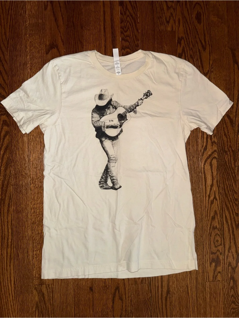 Men's Cream Graphic Guitarist T-Shirt